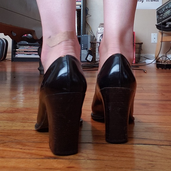 Beautiful Vintage Prada Leather Chunky Heel 7.5 - Picture 3 of 8